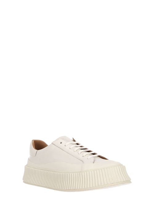 Lace-up leather platform sneakers JIL SANDER | J32WS0018P4833102